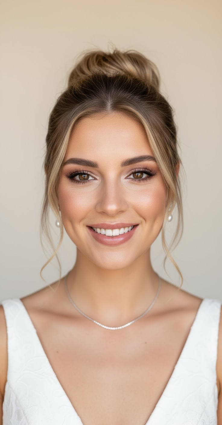 After Messy Hair Bun For Wedding